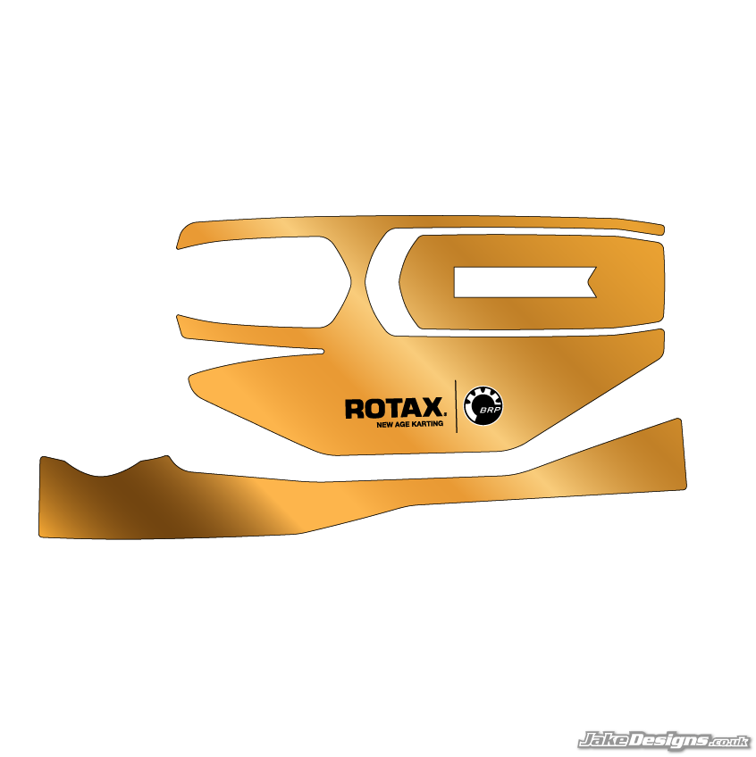 Chrome Style Rotax Battery Sticker Kit