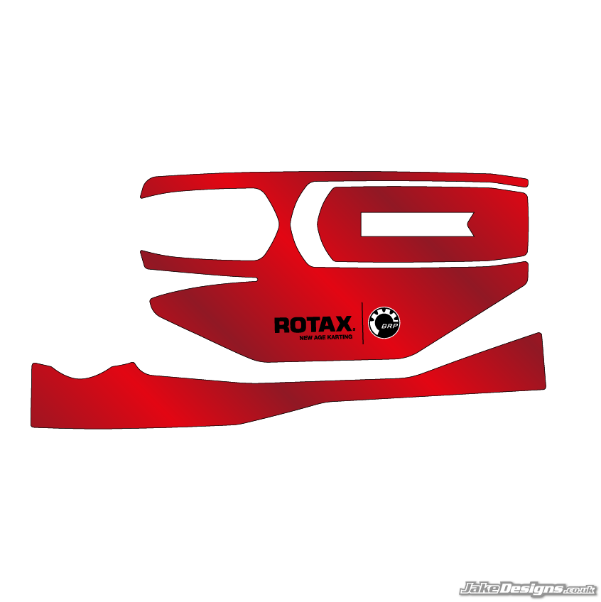 Chrome Style Rotax Battery Sticker Kit