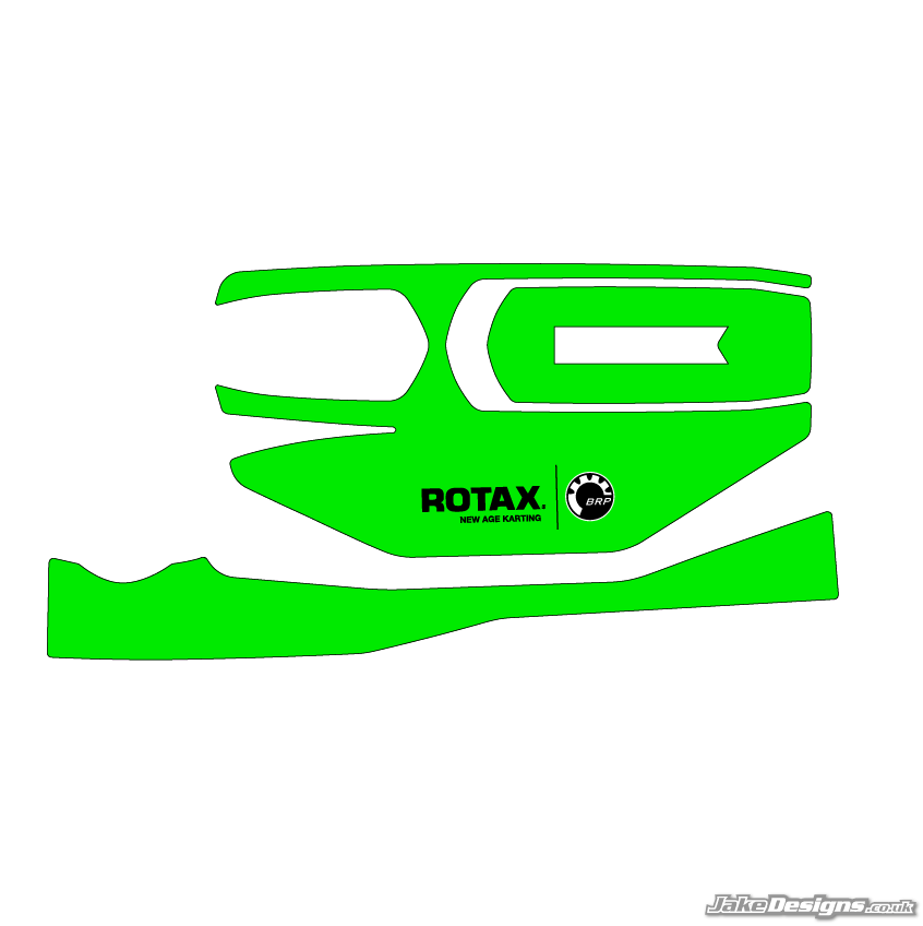 Fluorescent Style Rotax Battery Sticker Kit