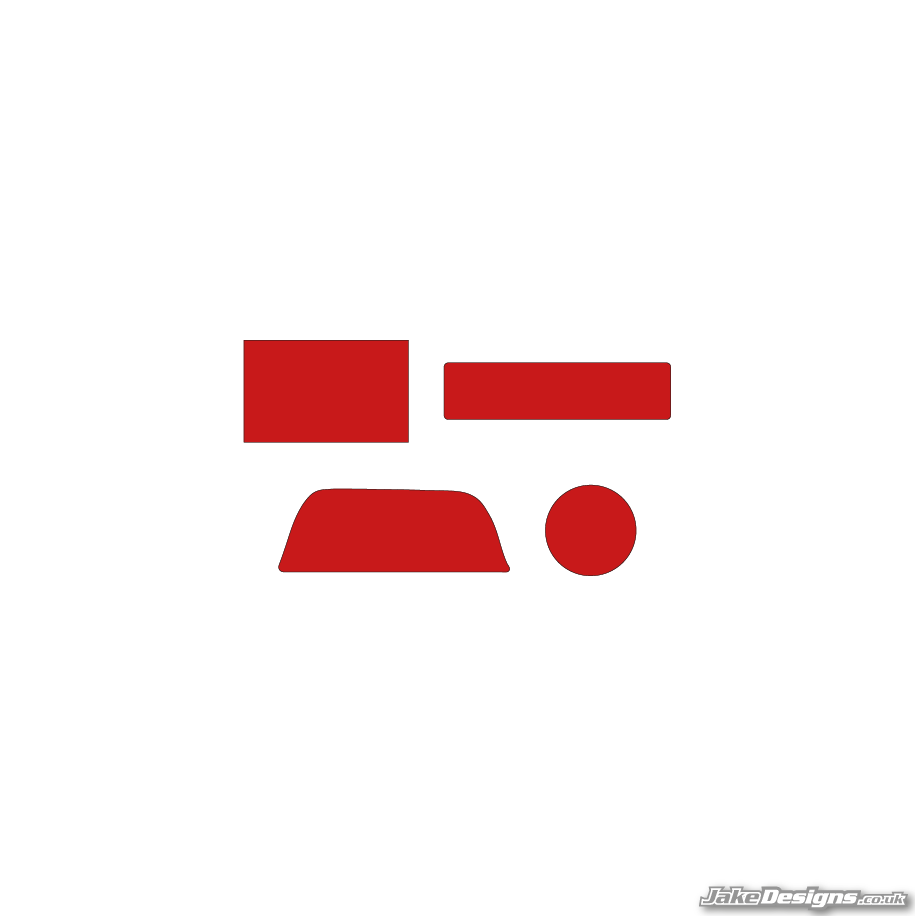 (Red) Rotax Max Engine Serial Numbers Sticker Kit – JakeDesigns Graphics