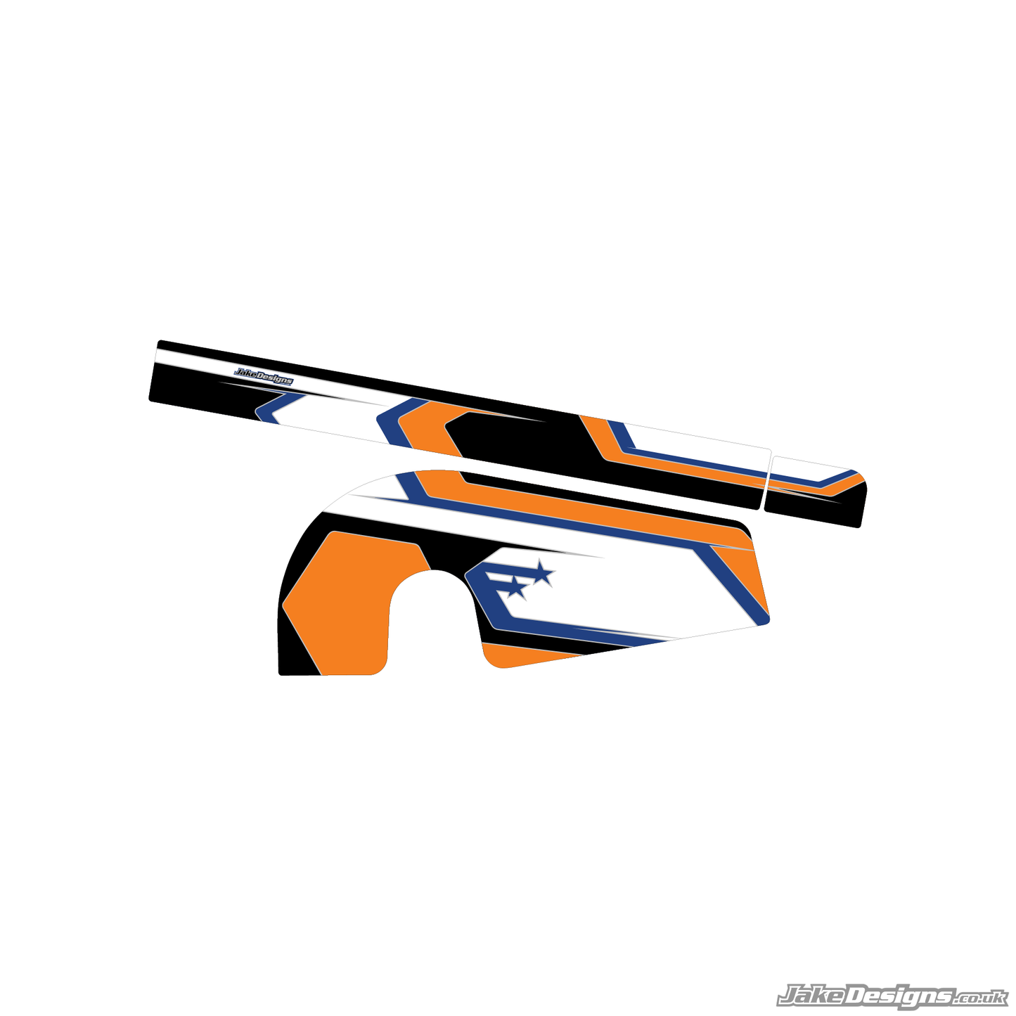 Stars Style Custom Chain Guard Sticker Kit