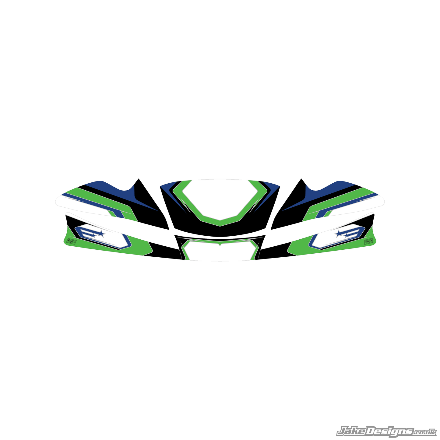 Stars Style Custom Set Of Sidepods Sticker