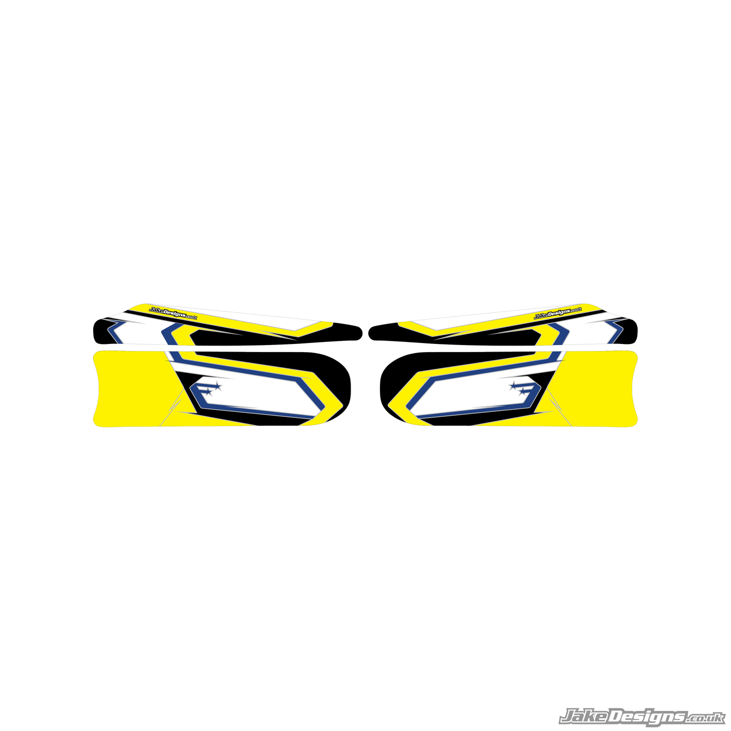 Stars Style Custom Set Of Sidepods Sticker