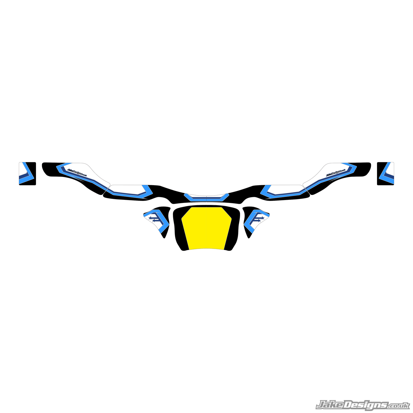 Stars Style Custom Rear Bumper Sticker Kit