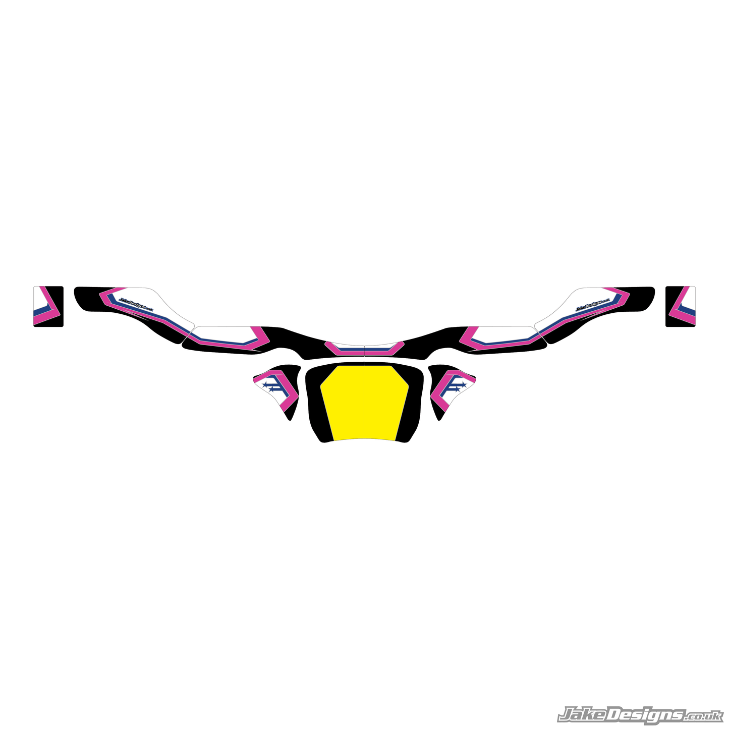 Stars Style Custom Rear Bumper Sticker Kit