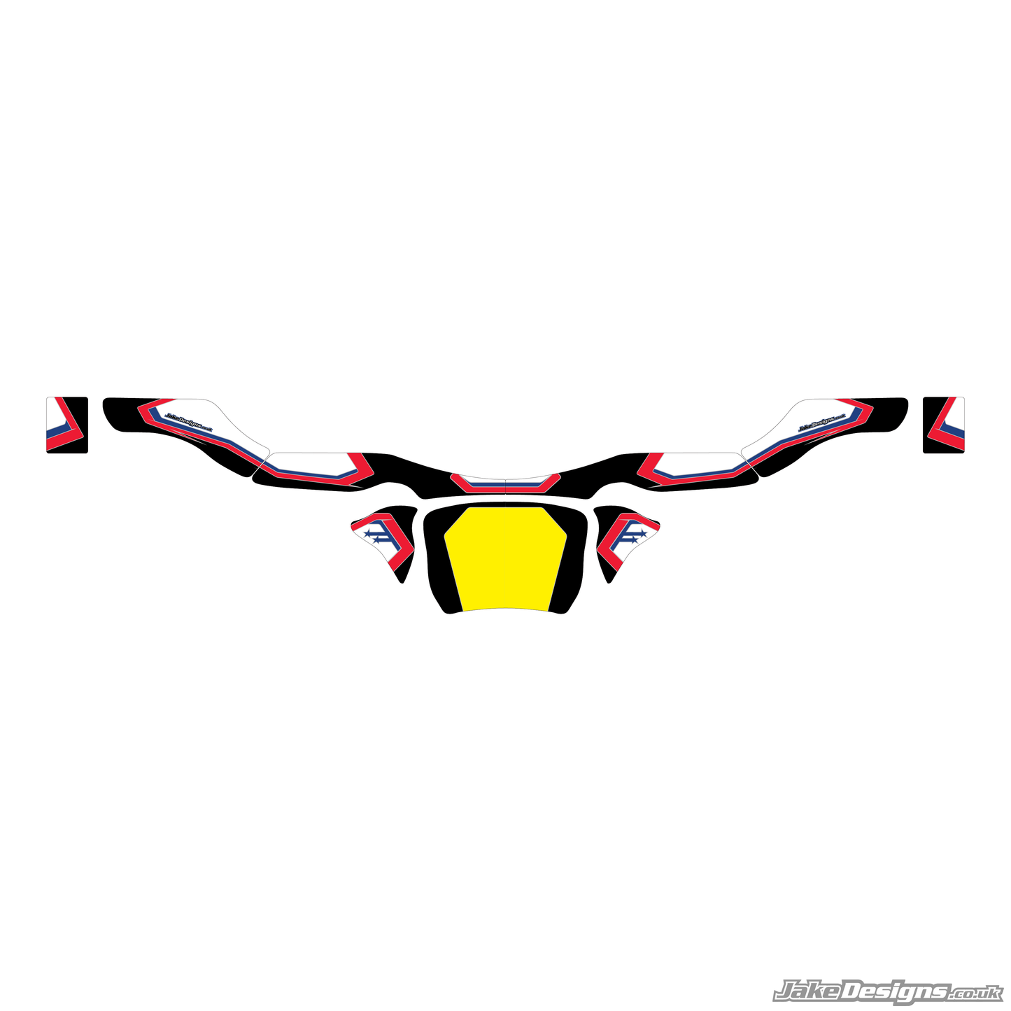 Stars Style Custom Rear Bumper Sticker Kit