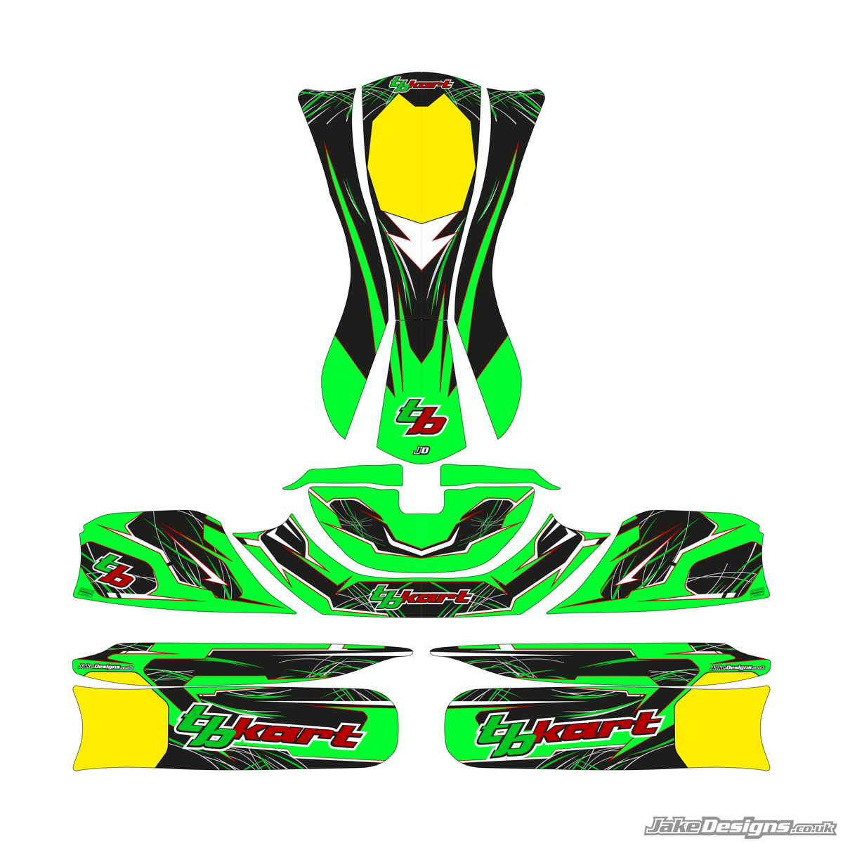 Tb Rays Window Sticker TB KART Replica Sticker Kit – JakeDesigns Graphics