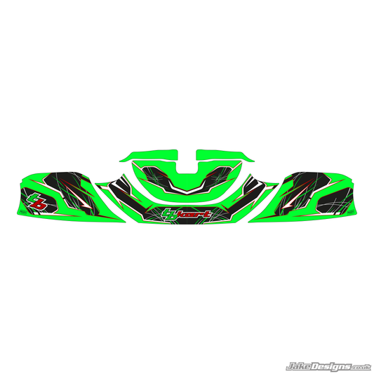 TB KART Replica Nosecone Sticker