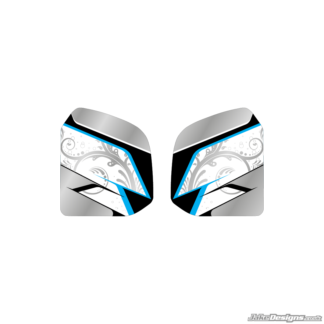 Floral Style Custom Tank Sticker Kit