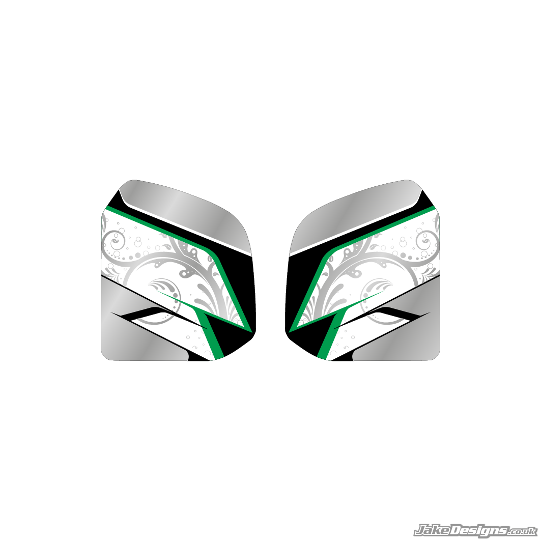 Floral Style Custom Tank Sticker Kit