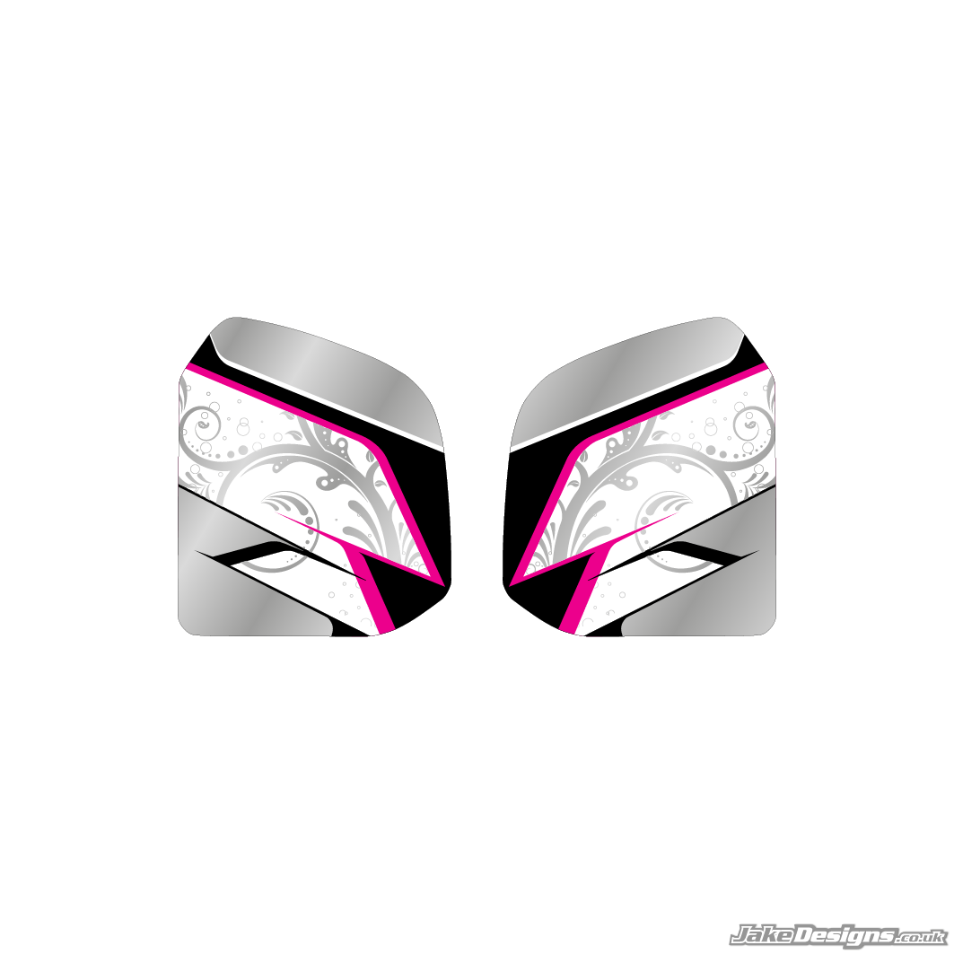 Floral Style Custom Tank Sticker Kit