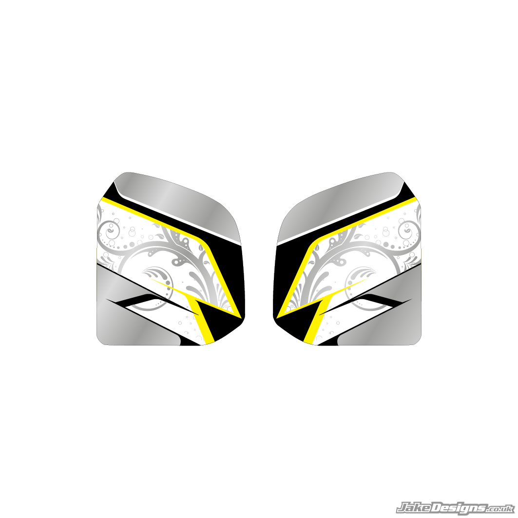 Floral Style Custom Tank Sticker Kit