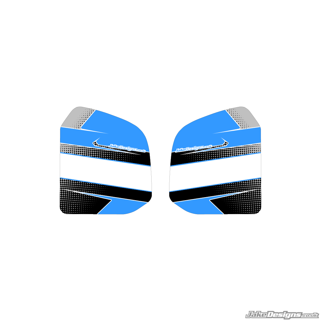 Halftone Style Custom Tank Sticker Kit