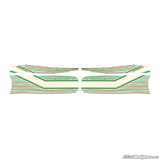 TonyKart 401S Racer Replica Set Of Sidepods Sticker (2015)