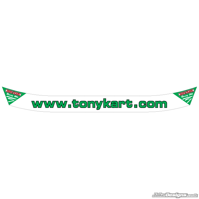 TonyKart (Racing Team) Style Visor Stickers