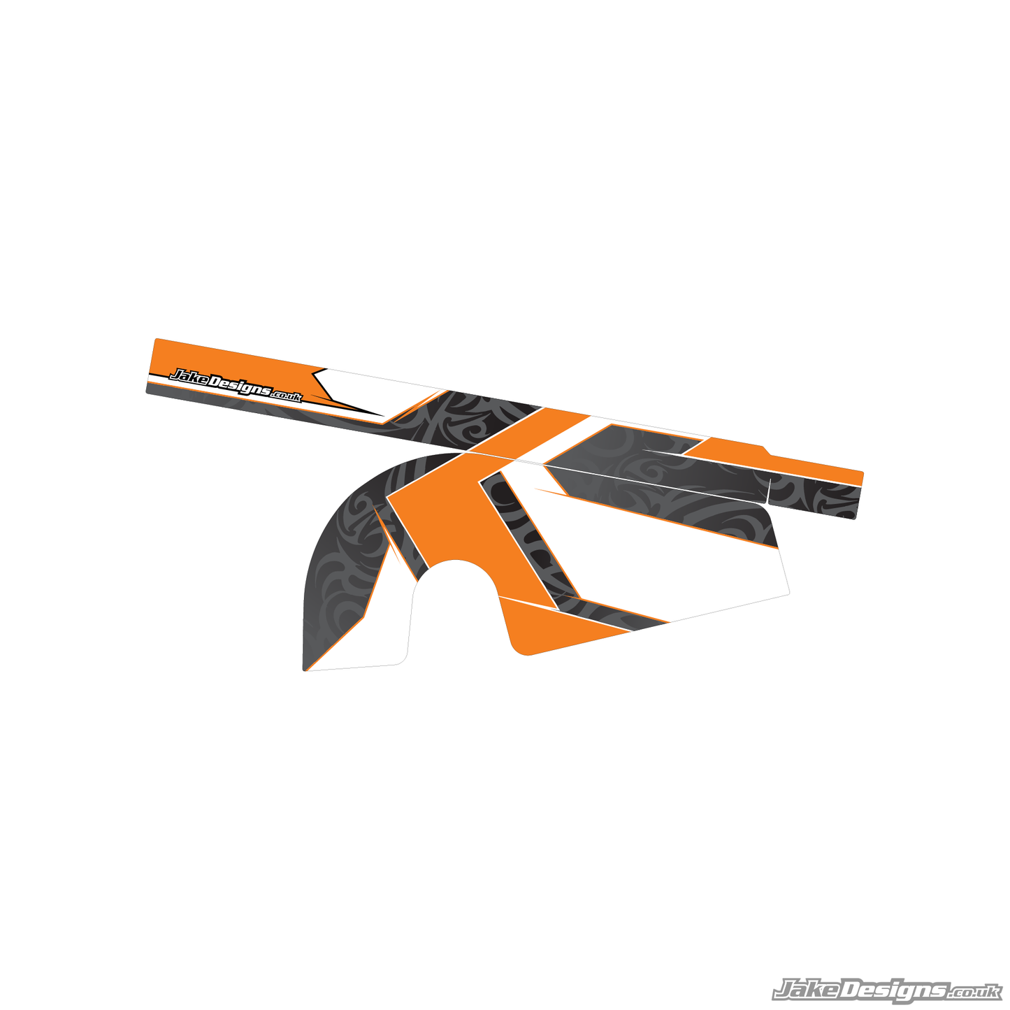 Tribal Style Custom Chain Guard Sticker Kit