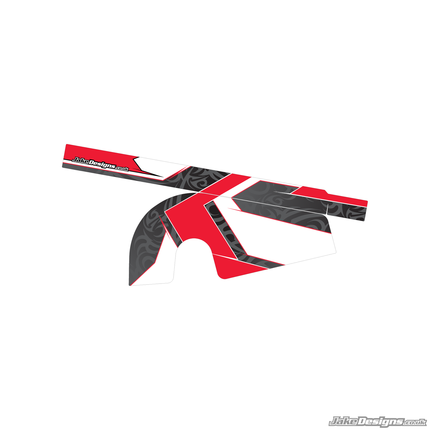 Tribal Style Custom Chain Guard Sticker Kit