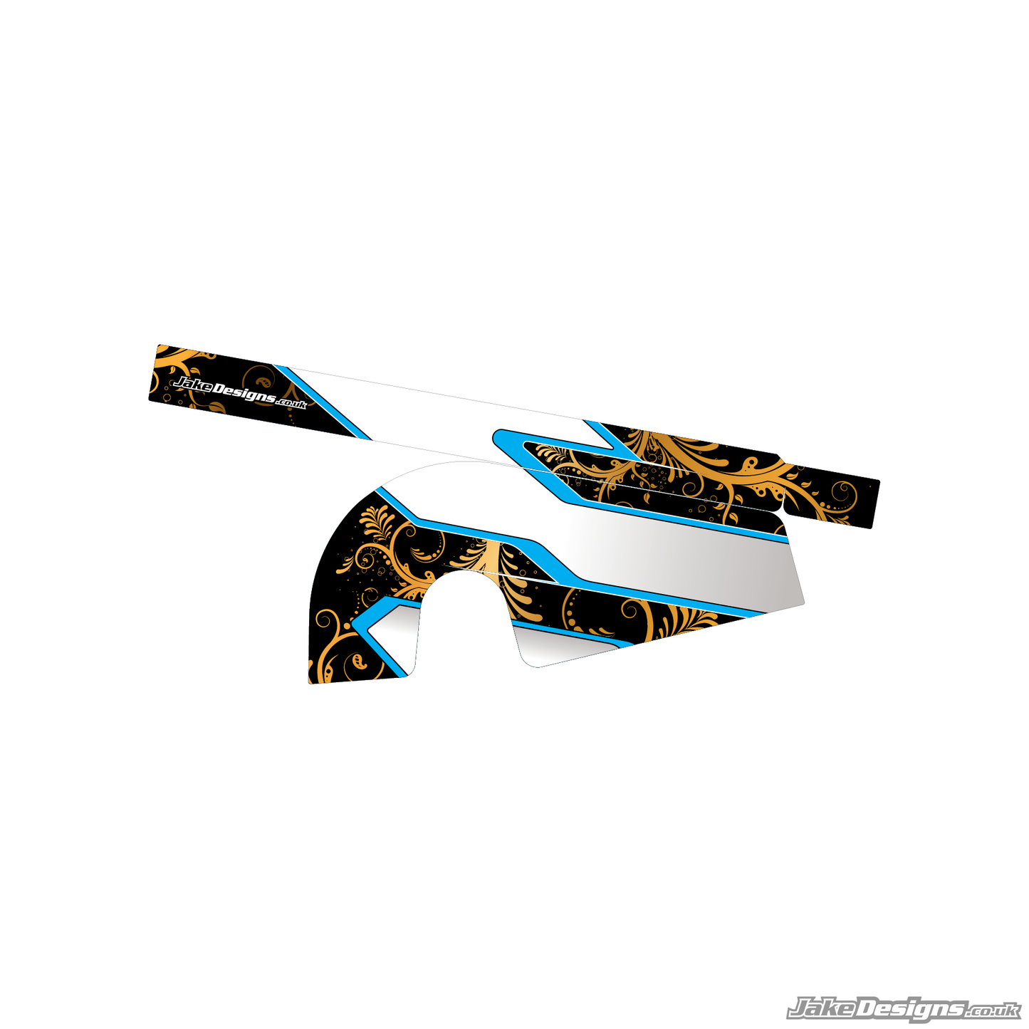 Velocity Style Custom Chain Guard Sticker Kit