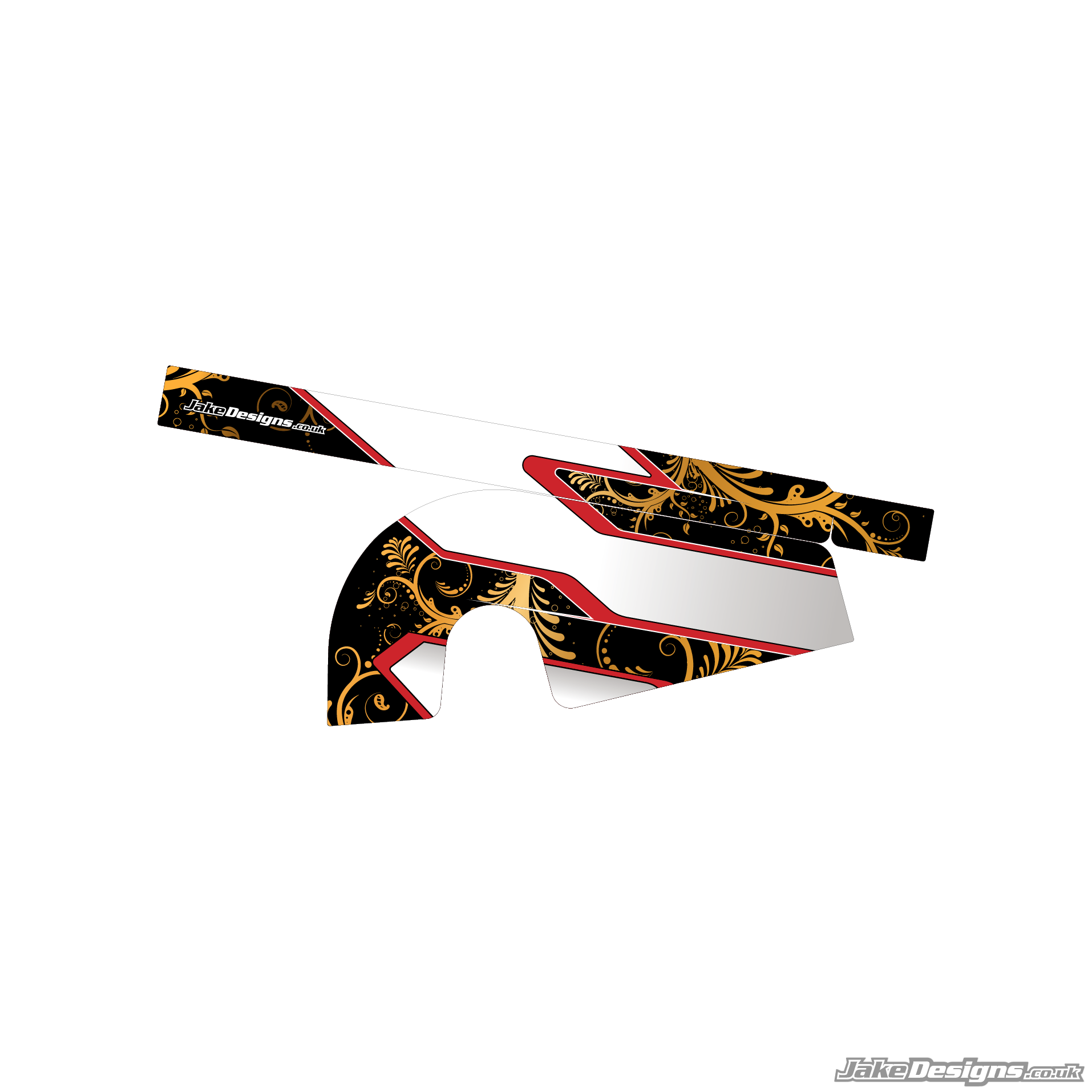 Velocity Style Custom Chain Guard Sticker Kit – JakeDesigns Graphics