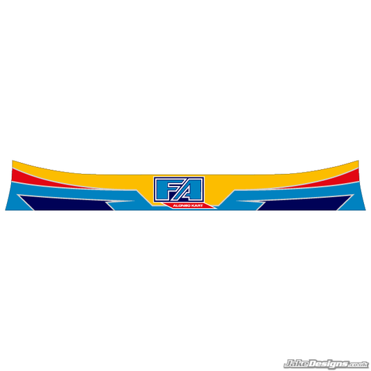 FA Alonso Style Visor Stickers (2011)