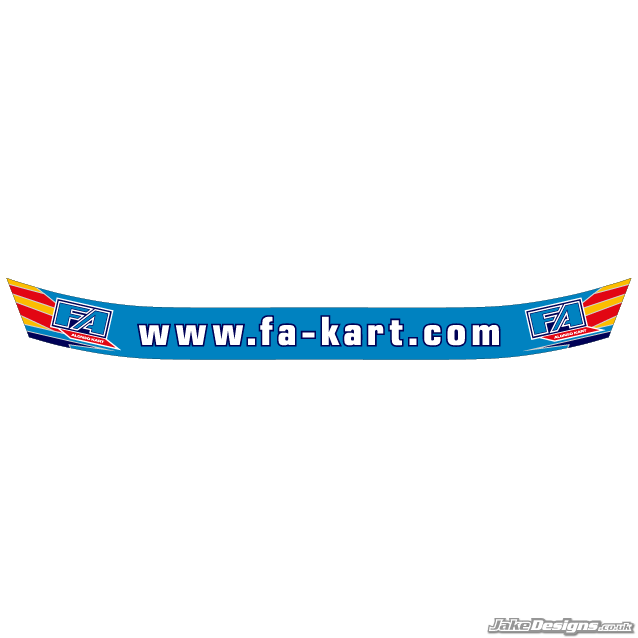 FA Alonso Style Visor Stickers