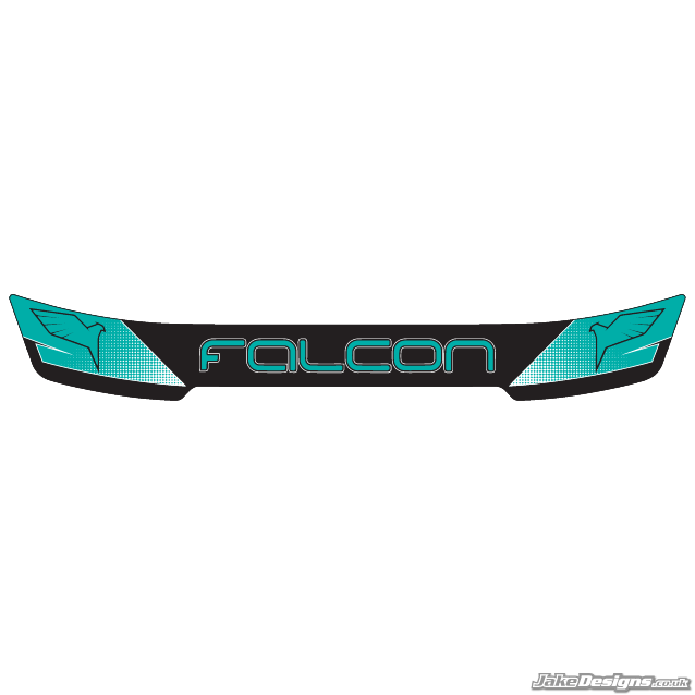 Falcon Style Visor Stickers