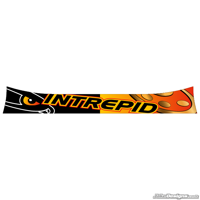 Intrepid Style Visor Stickers (2013)