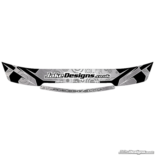 JakeDesigns Style Visor Stickers (Black & Chrome)