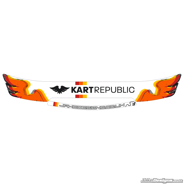 Kart Republic Style Visor Stickers