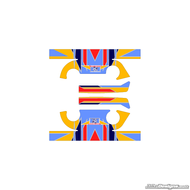 FA Alonso Replica IAME X30 Engine Head Stickers – JakeDesigns Graphics