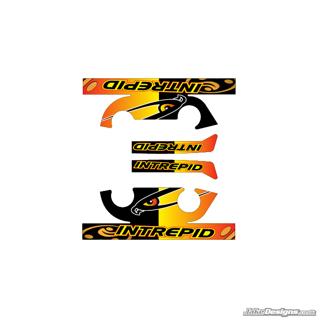 Intrepid Replica IAME X30 Engine Head Stickers – JakeDesigns Graphics