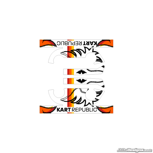 Kart Republic Style IAME X30 Engine Head Stickers