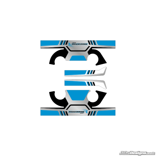 Ricciardo Replica IAME X30 Engine Head Stickers