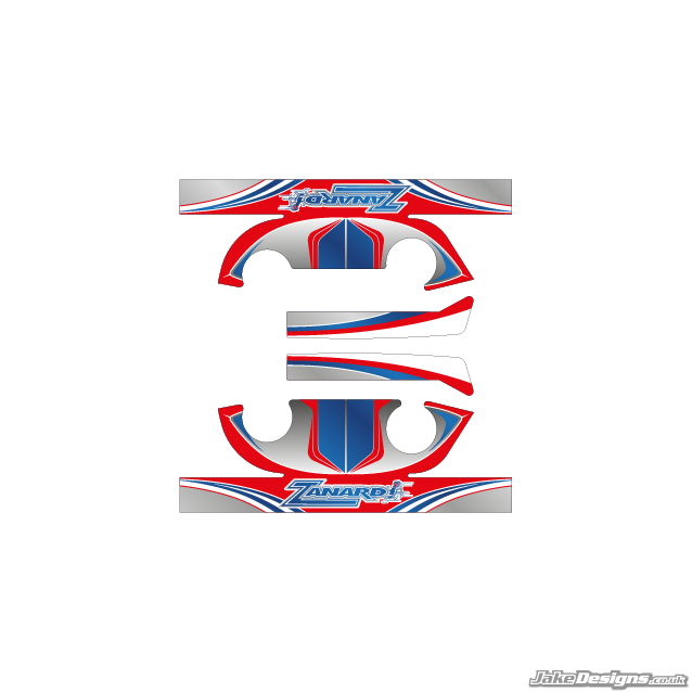 Zanardi Replica IAME X30 Engine Head Stickers – JakeDesigns Graphics