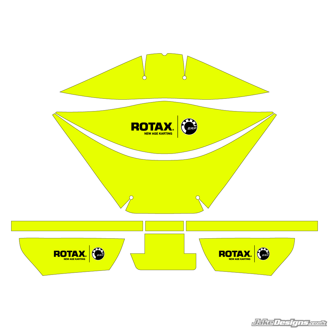 Fluorescent Style Rotax Airbox Sticker Kit