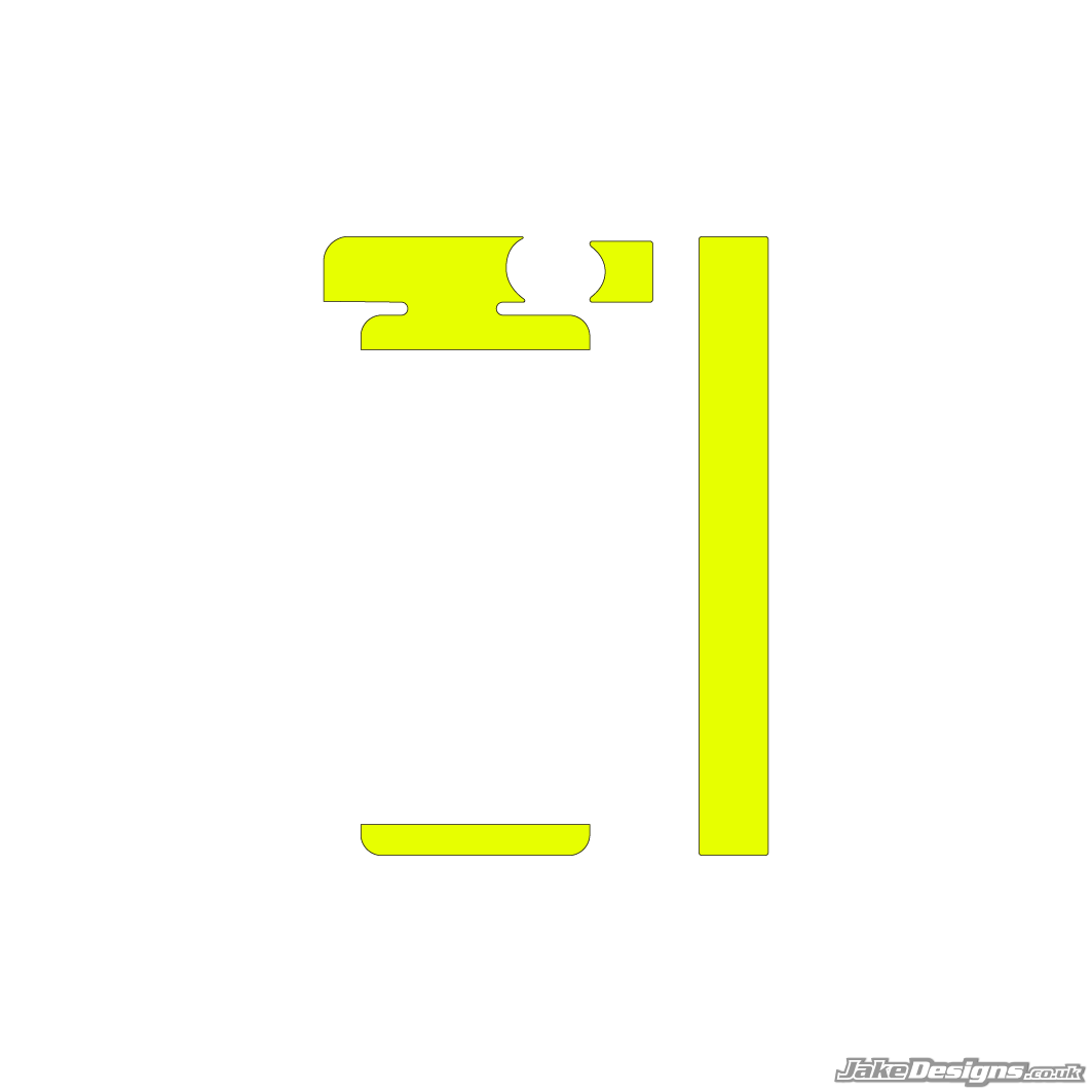 Fluorescent Style IAME Mini / Waterswift Radiator Sticker Kit