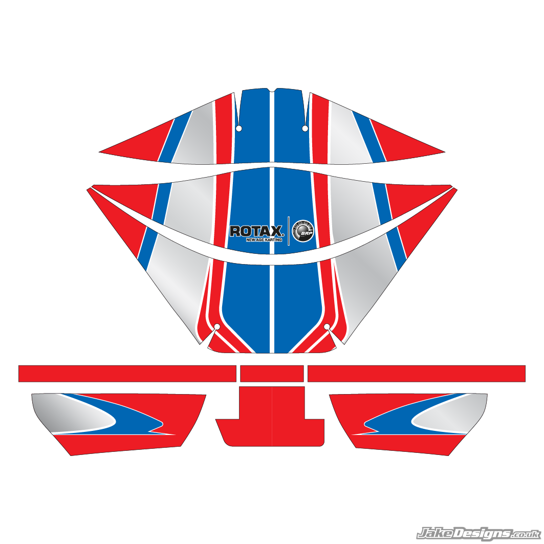 Zanardi Replica Rotax Airbox Sticker Kit