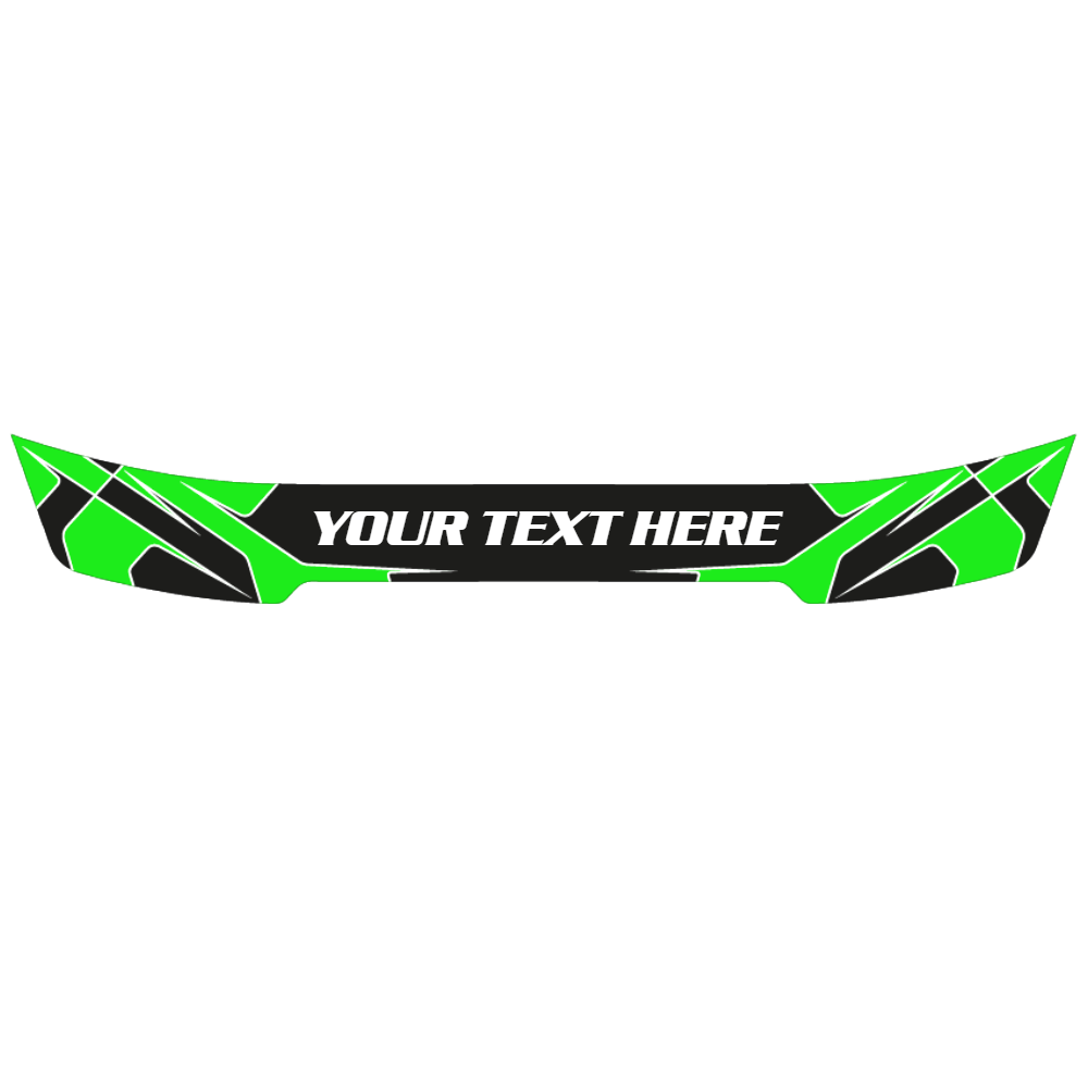 Customizable Visor stickers 6x