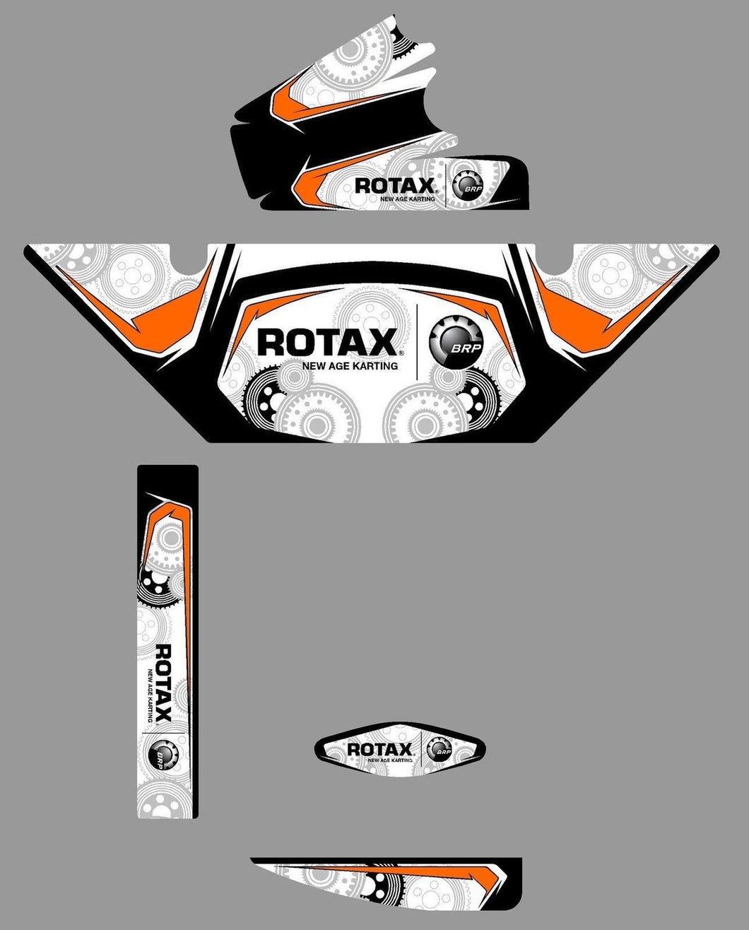 CRG Replica (European) Rotax Max Radiator Stickers (2014)