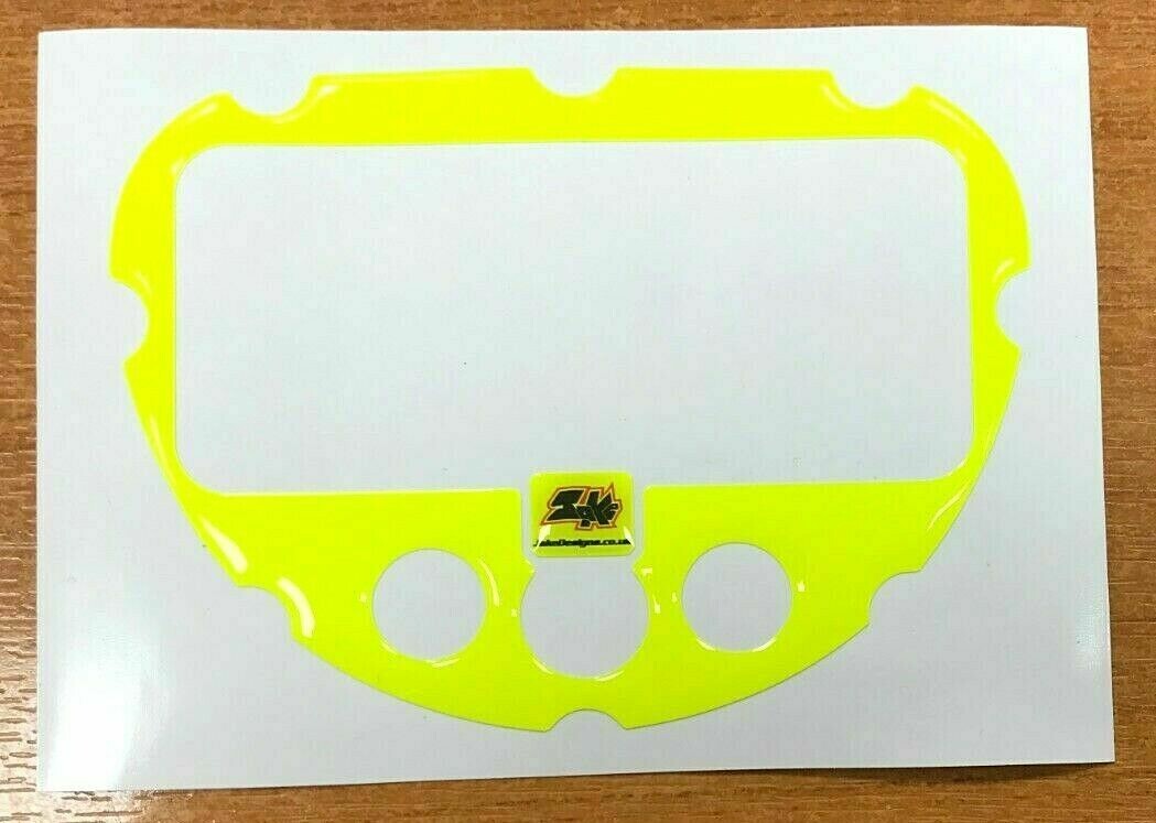 Fluorescent Yellow Style Alfano Gel Sticker