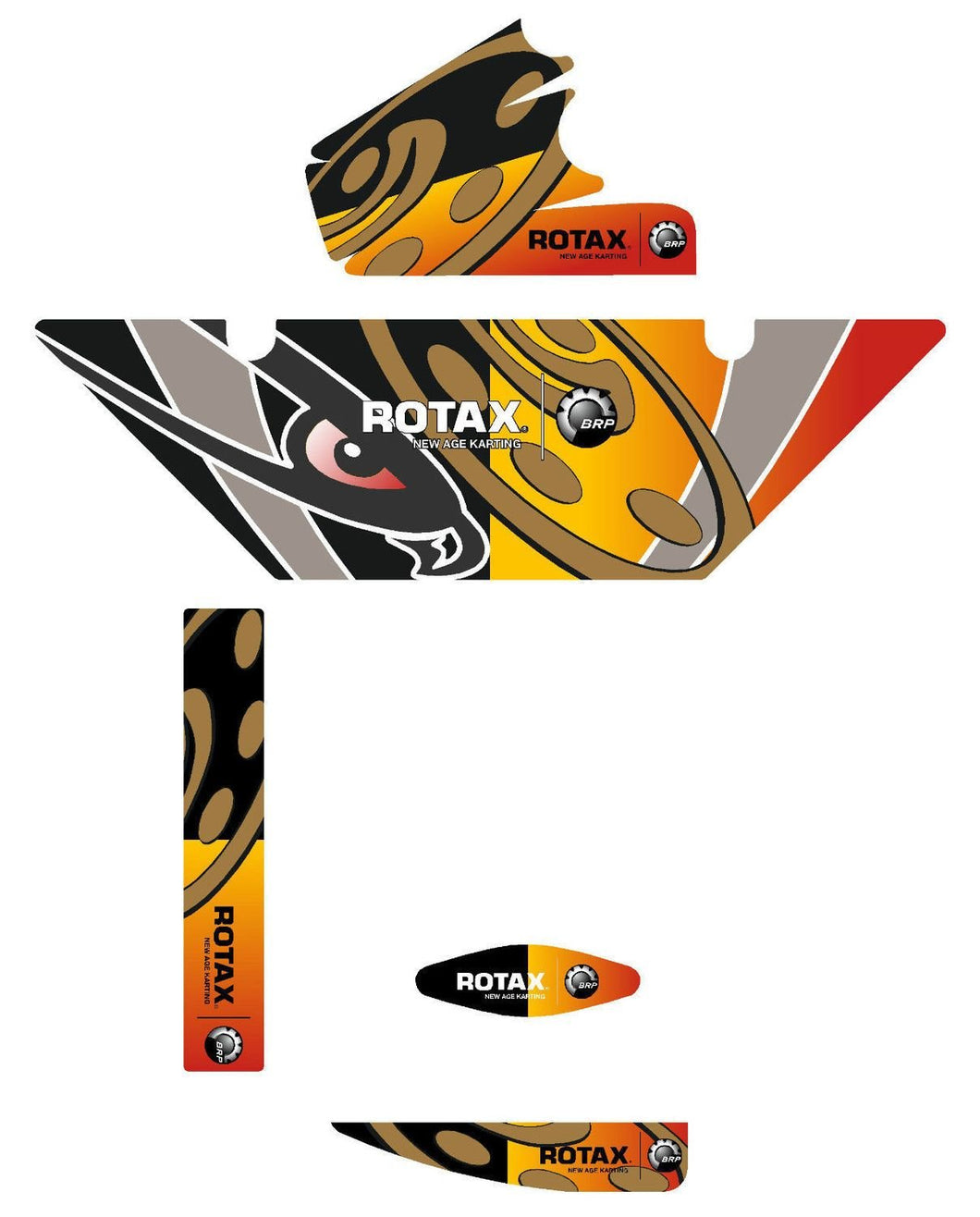 Intrepid Replica (European) Rotax Max Radiator Stickers – JakeDesigns ...