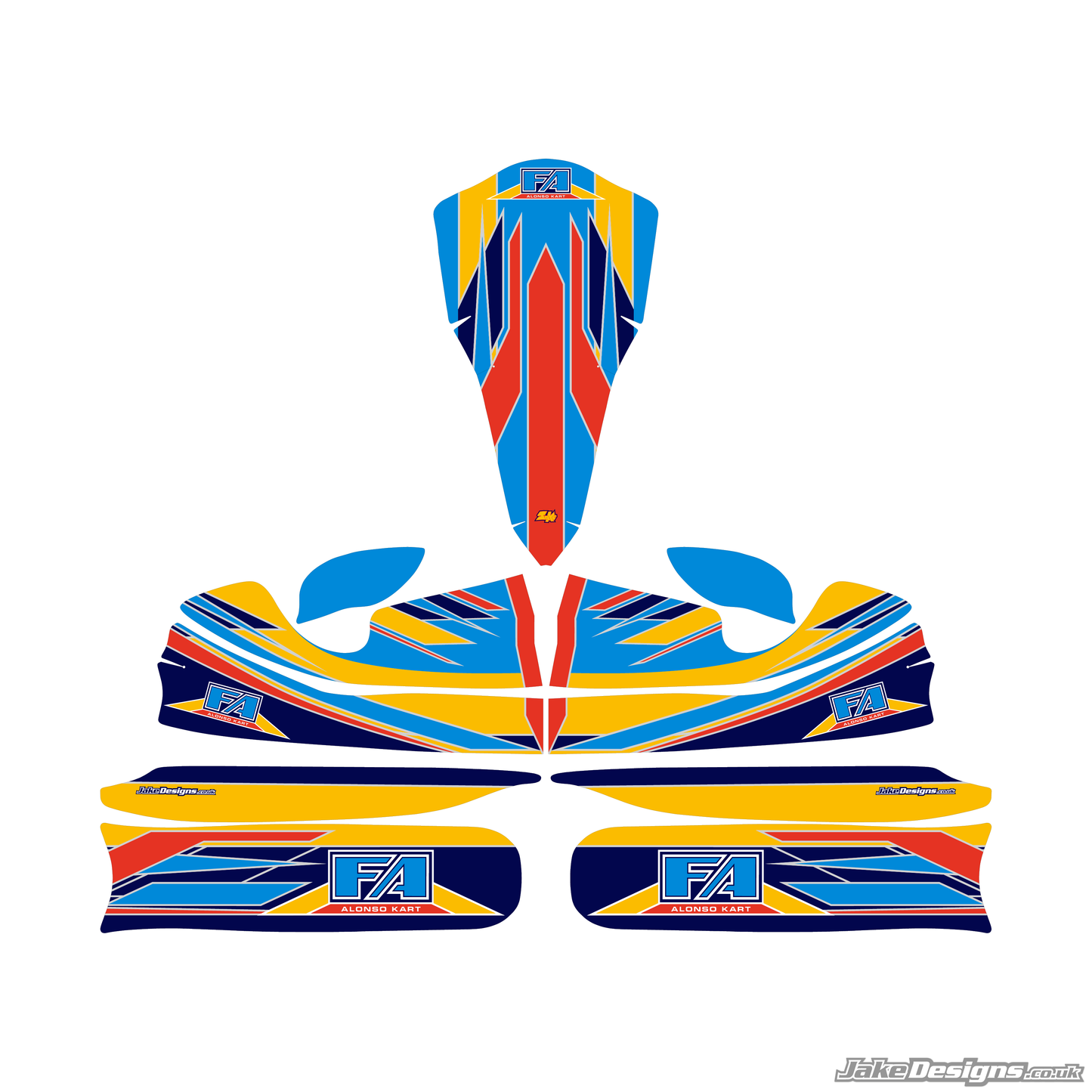 FA Alonso Victory Replica Sticker Kit (2016)