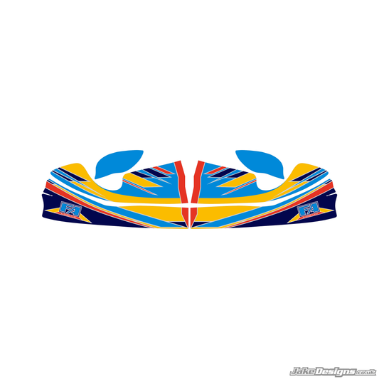 FA Alonso Replica Nosecone Sticker (2016)