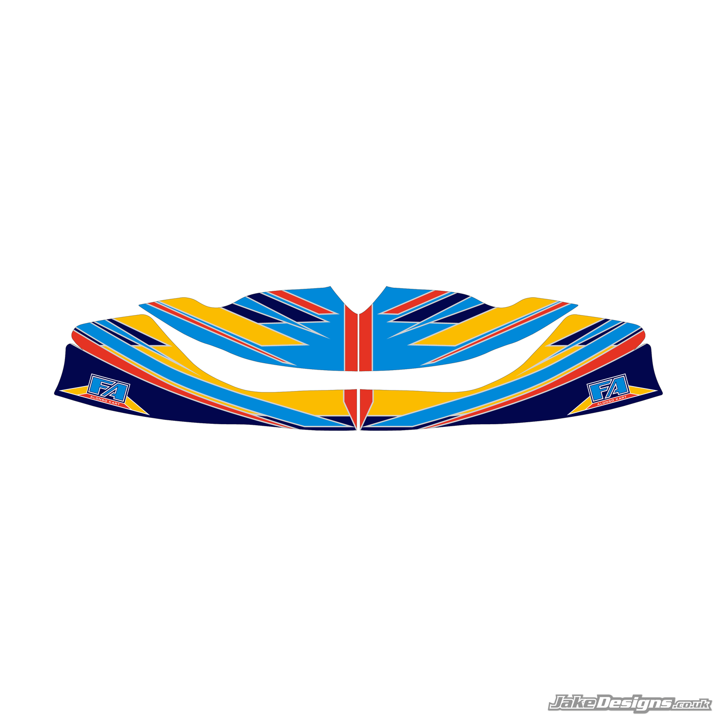FA Alonso Replica Nosecone Sticker (2016)