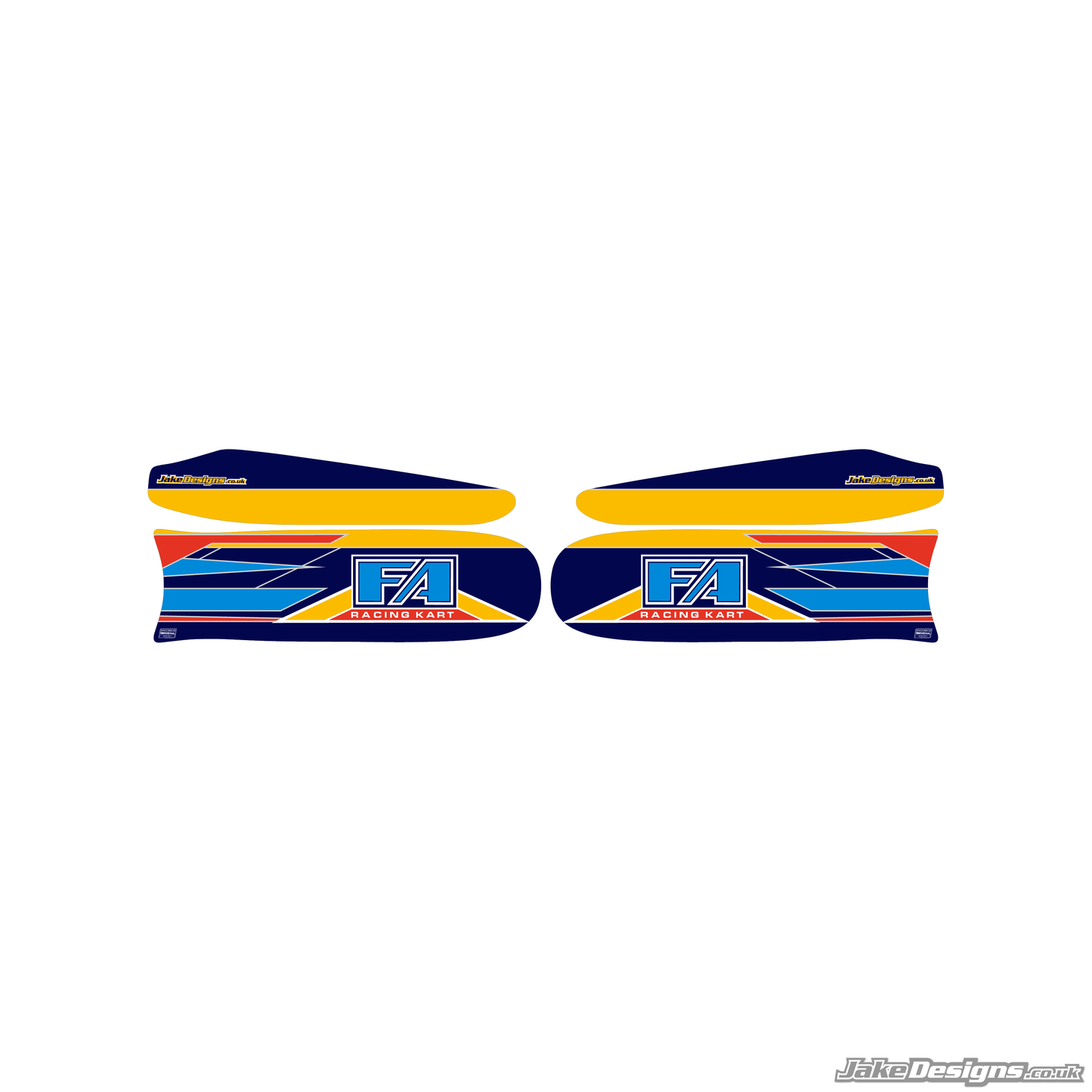 FA Alonso Replica Set Of Sidepods Sticker (2016)