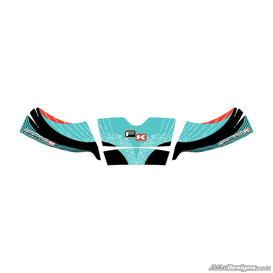 FK (Formula K) Racing Replica Nosecone Sticker