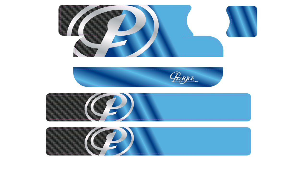 Praga IAME X30 Mini OR Big Radiator Stickers (2020) – JakeDesigns Graphics
